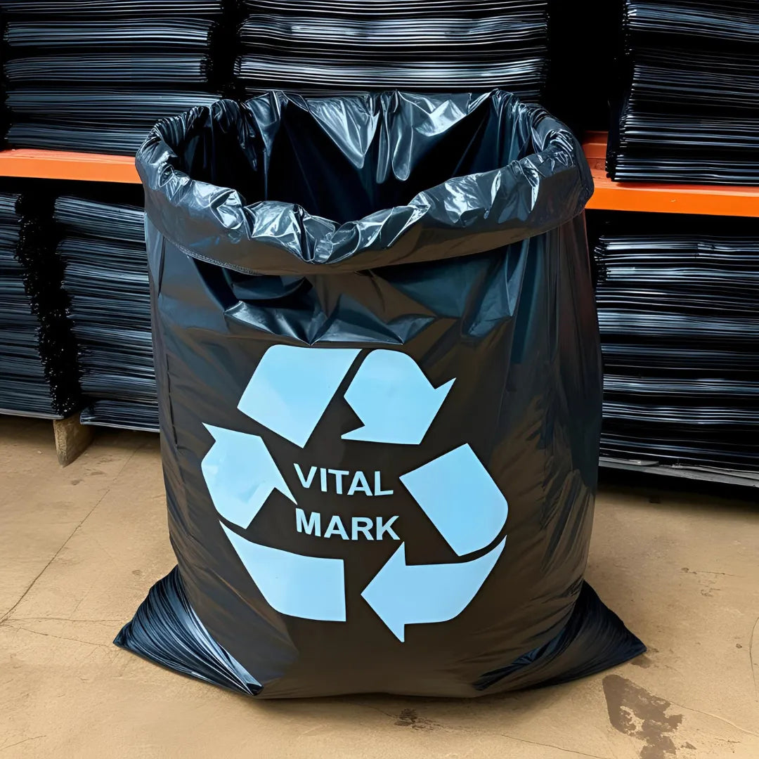 Bolsa De Basura Negra 90cm X 64cm Vm : 20 Bolsas Grandes