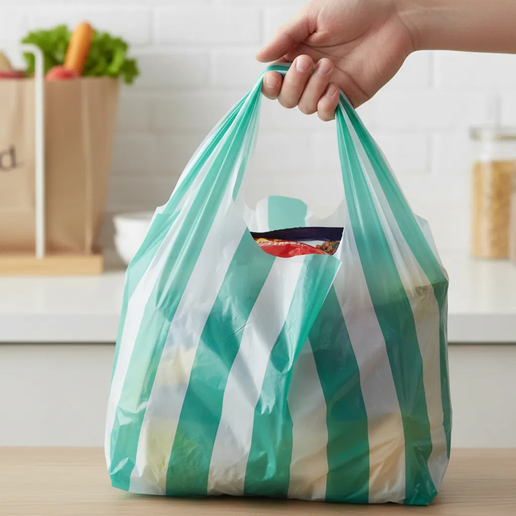 Bolsas De Manija Plasticas 15kg Blanco Negro Verde 100 Und