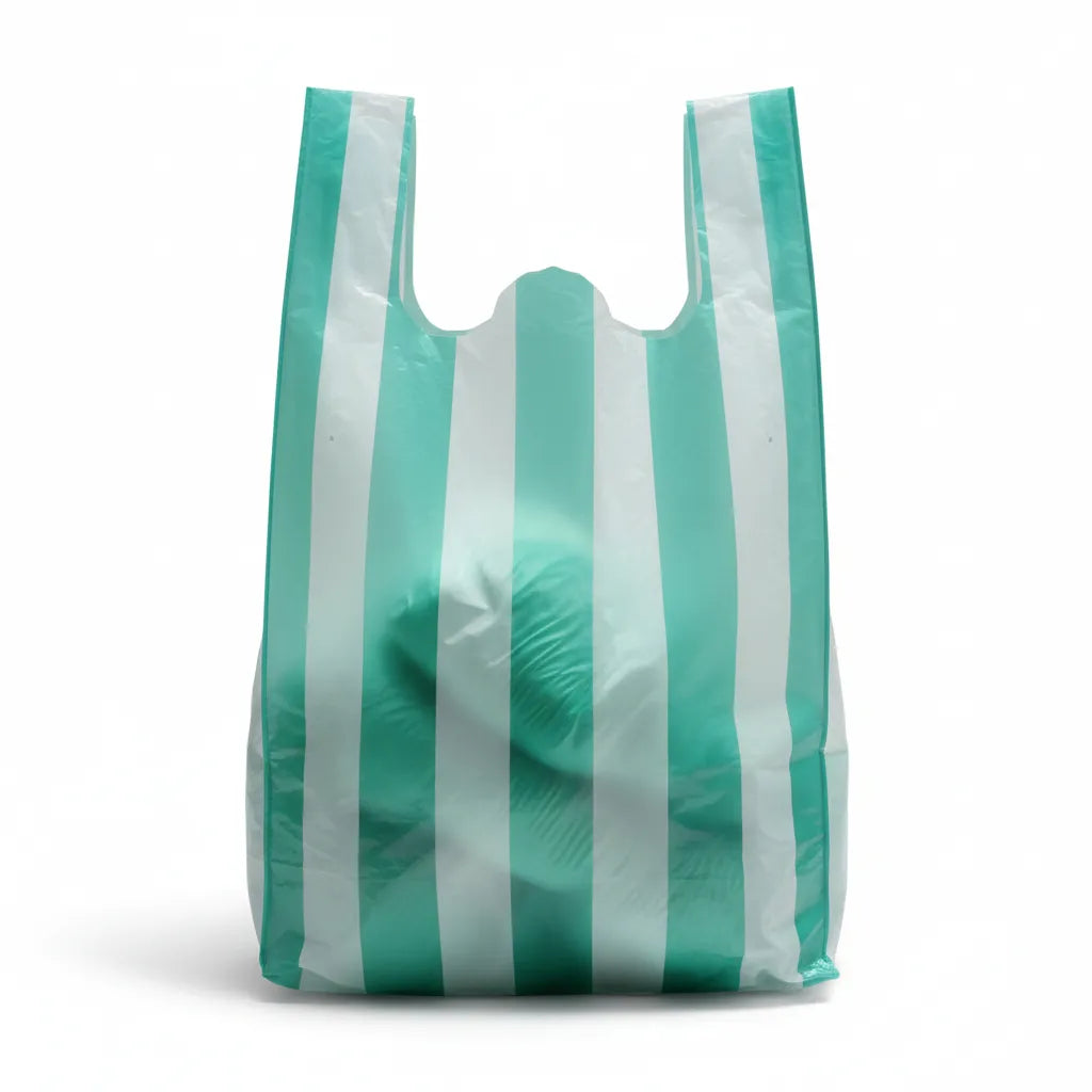 Bolsas De Manija Plasticas 15kg Blanco Negro Verde 100 Und