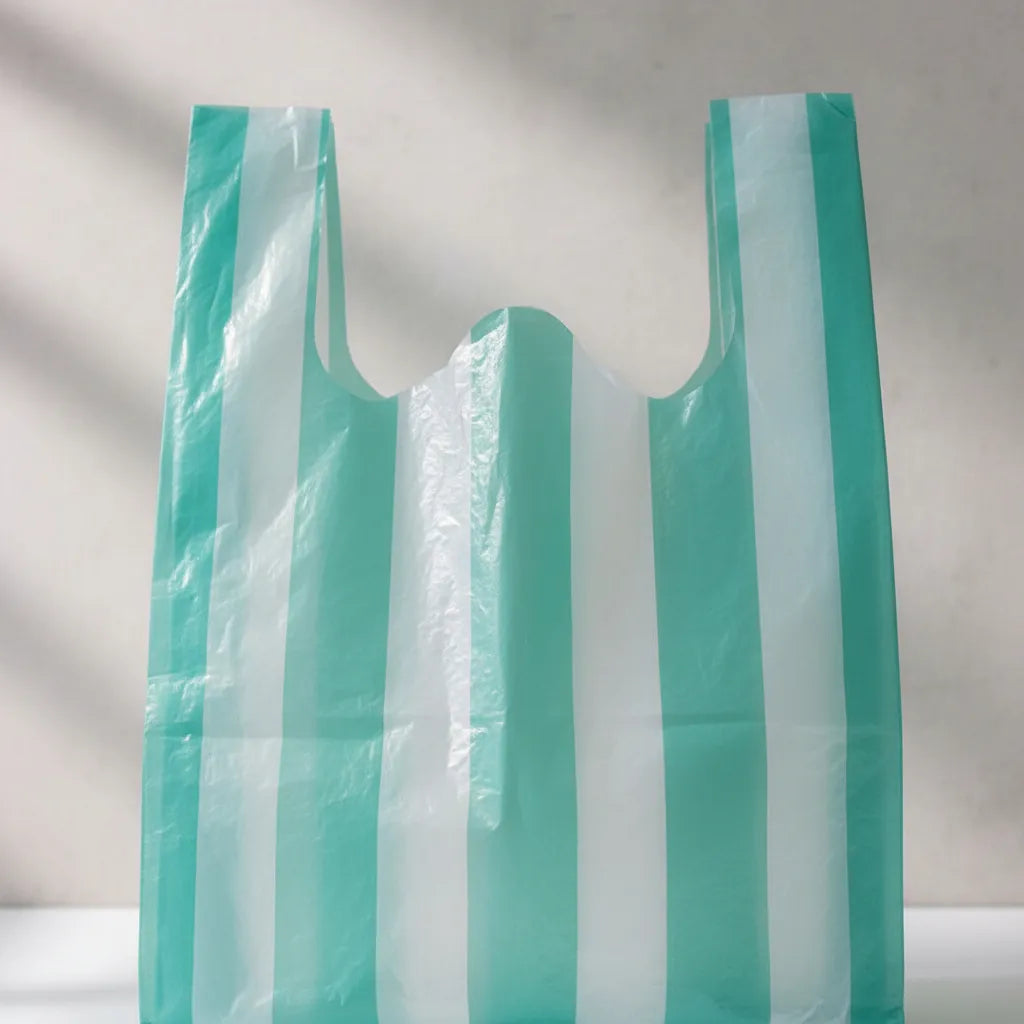 Bolsas De Manija Plasticas 15kg Blanco Negro Verde 100 Und