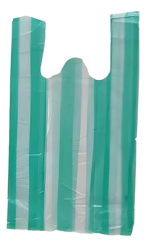 Bolsas De Manija Plasticas 15kg Blanco Negro Verde 100 Und