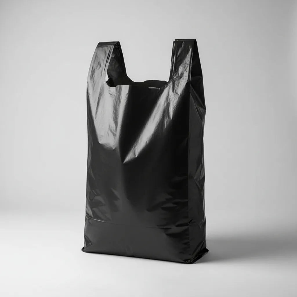 1 Millar Bolsas De Manija 30kg Blanco Negro Plasticas 1.000