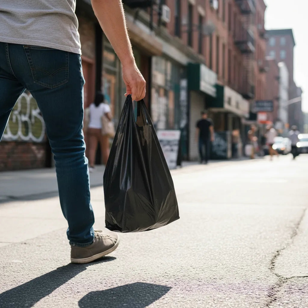 Bolsas De Manija Plasticas 3kg Negra  X100 Und -30cm x 20cm