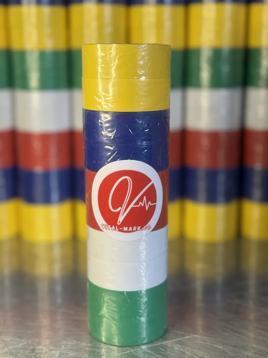 Cinta De Colores Aislante Pack X10 Unidades Instalaciones