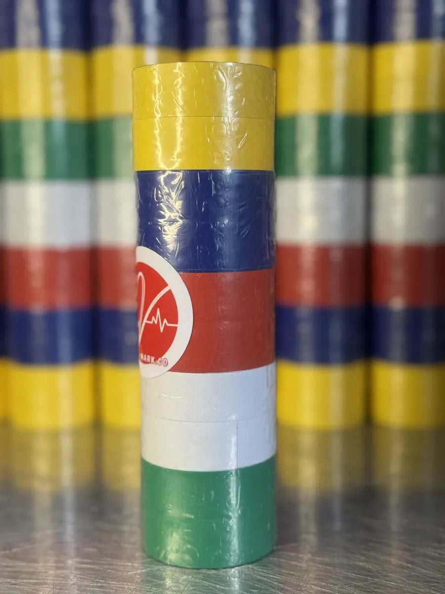 Cinta De Colores Aislante Pack X10 Unidades Instalaciones