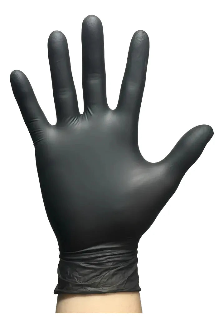 Guantes De Nitrilo Negro Calibre 6 -paca X1.000 Unidades