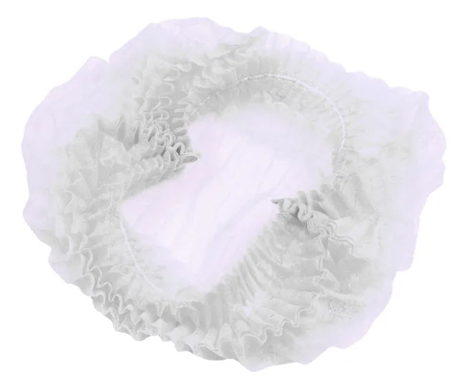 Gorros Oruga Quirúrgicos X100 Und Blanco Y Azul