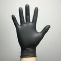Guantes De Nitrilo Negro Calibre 6 - Caja X 100 Unidades