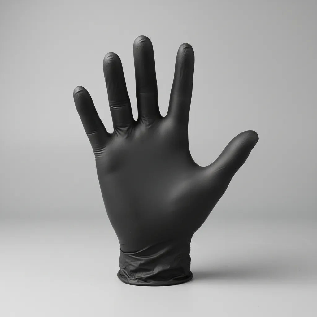 Guantes De Nitrilo Negro Calibre 6 -paca X1.000 Unidades