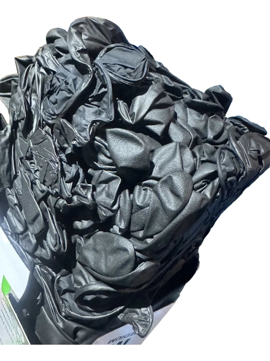 Guantes De Nitrilo Negro Calibre 6 - Caja X 100 Unidades