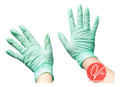 Guantes De Nitrilo Verde Caja x 100 Unidades