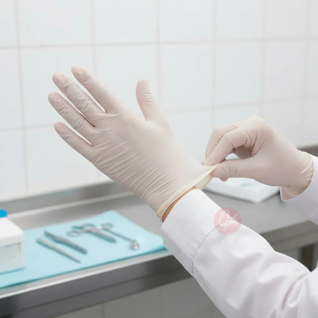 Guantes Latex Caja X 100 Quirúrgico Tallas S M Y L