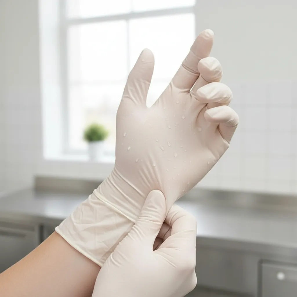 Guantes Latex Caja X 100 Quirúrgico Tallas S M Y L