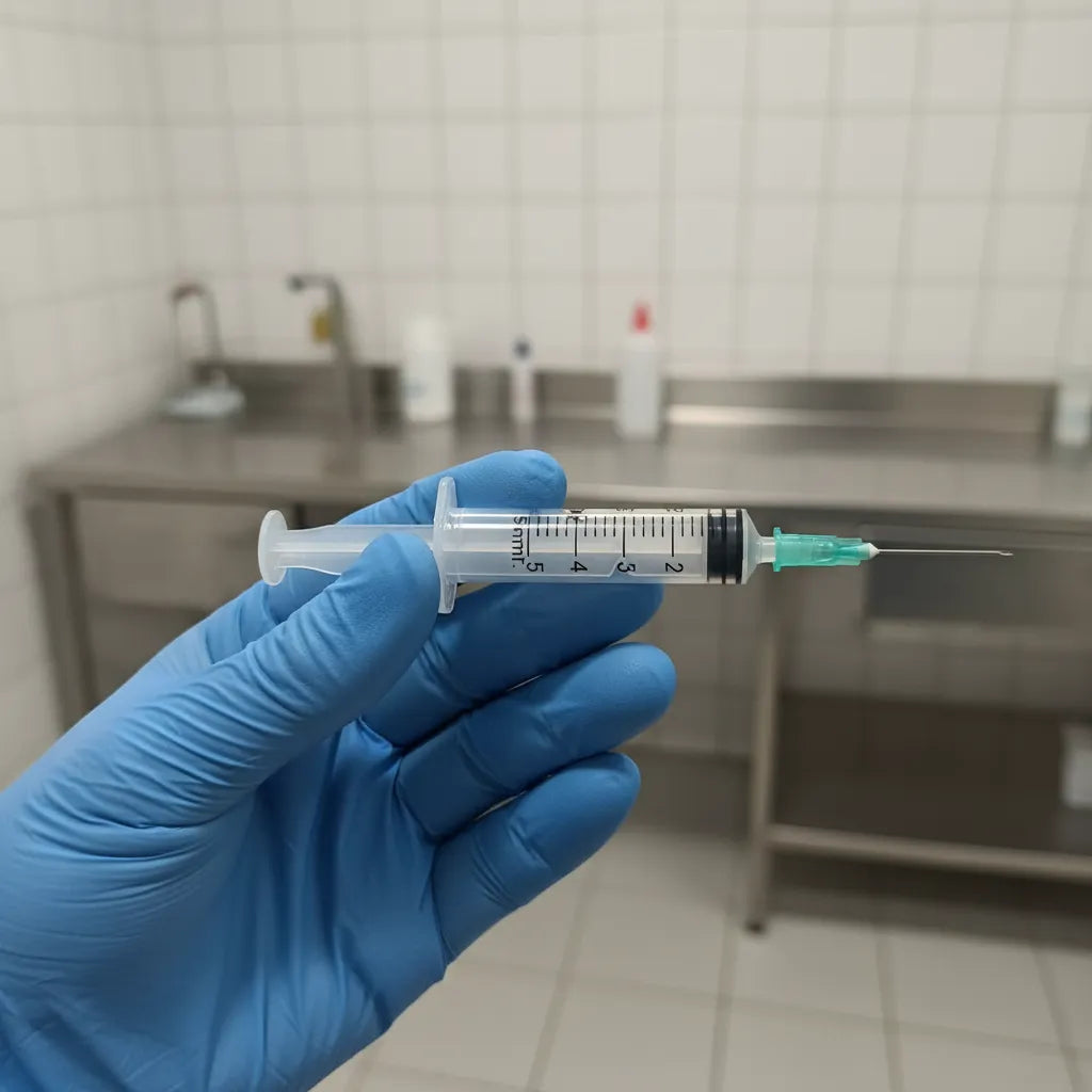 Jeringas Esteriles 5ml Con Aguja (21g X 11/2 ) Pack x 12 Unidades