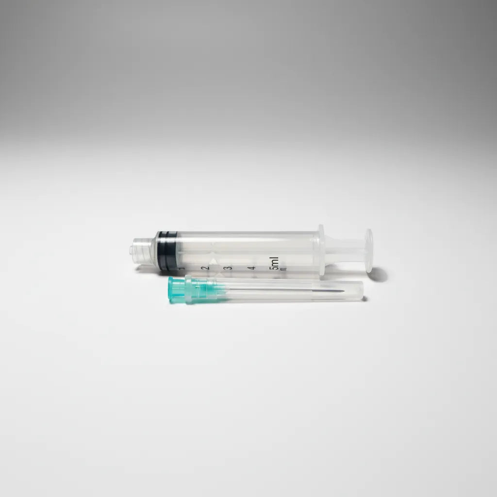 Jeringas Esteriles 5ml Con Aguja (21g X 11/2 ) Caja X100 Und