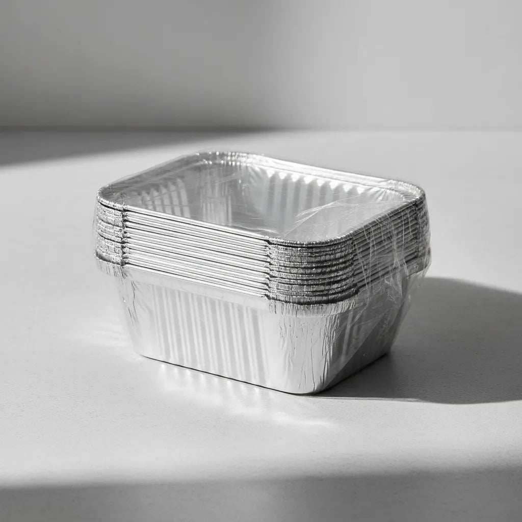 Molde Aluminio Para Lasaña De 16 Oz Paquete X20 Unidades