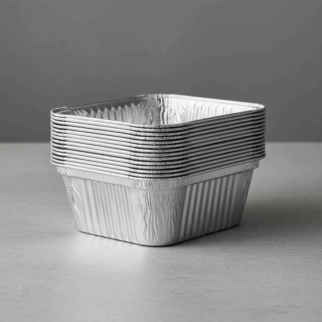 Molde Aluminio Para Lasaña De 16 Oz Paquete X20 Unidades