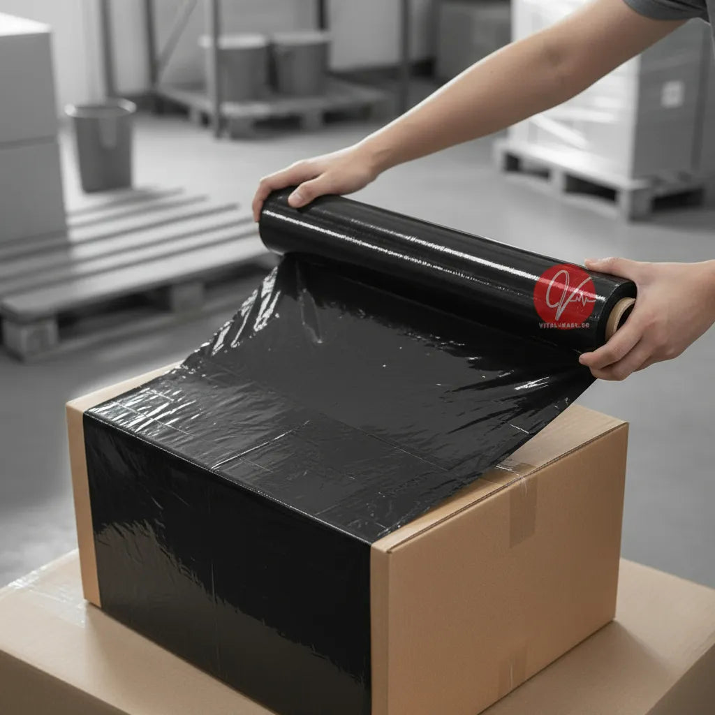 Vinipel Stretch Negro 500 Metros X 30 Cm Embalaje