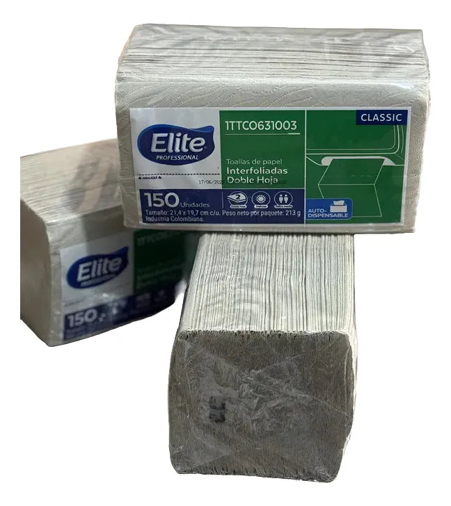 Toalla De Mano Elite Pack X2 Displays De 150 Und