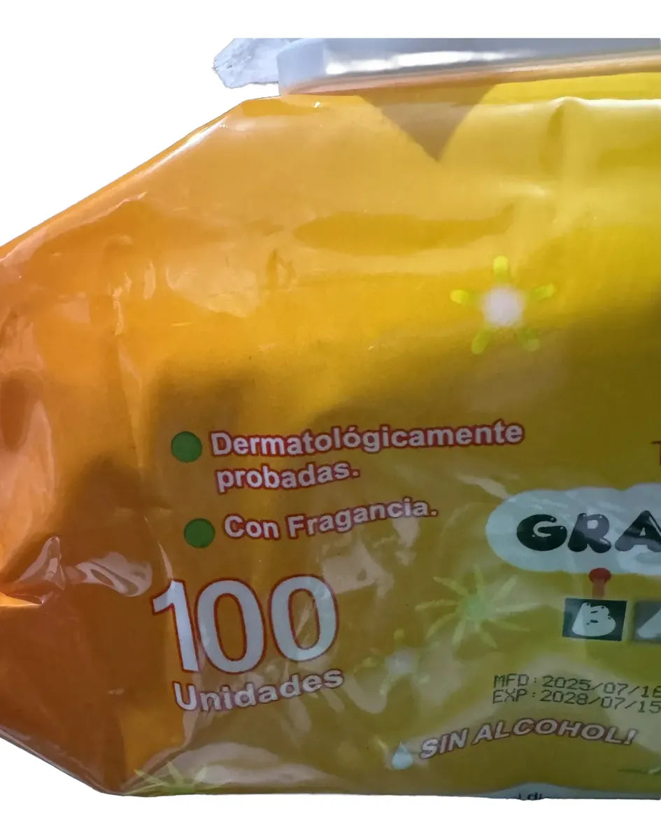 Pañitos Humedos Paquete X100 Unidades Babies -sin Alcohol