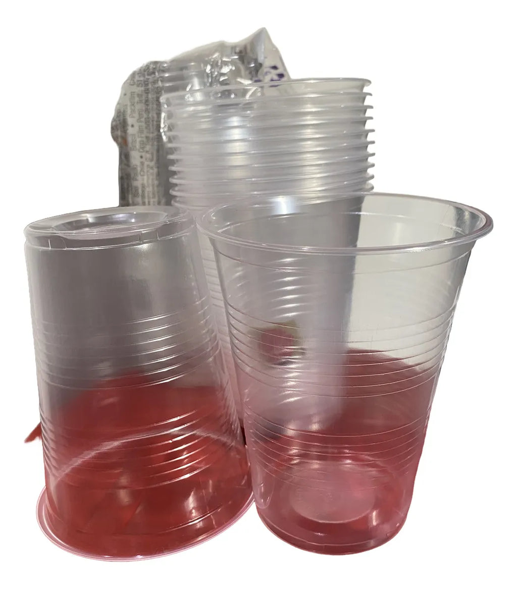 Vasos Desechables Transparente 16 Oz Paquete X 25 Unidades