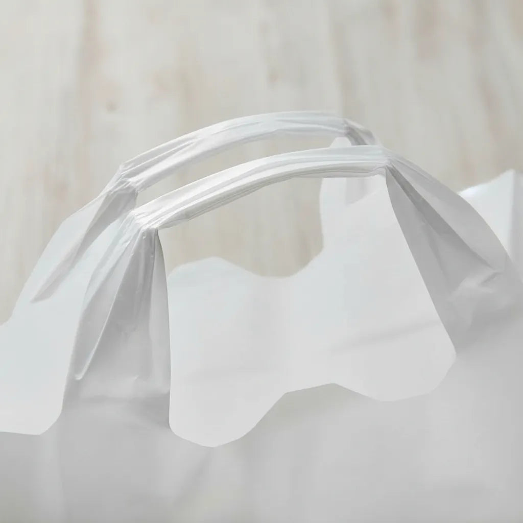 Bolsas De Manija Plasticas 3kg Blanca  X100 Und -30cm x 20cm