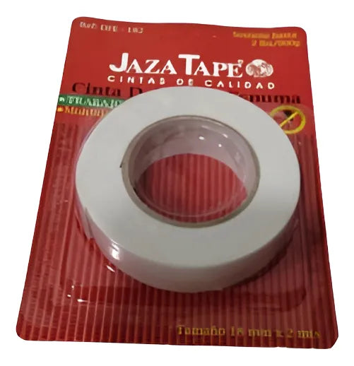 Cinta Doble Faz Espuma 18 Mm X 2 Mts Trabajo Pesado