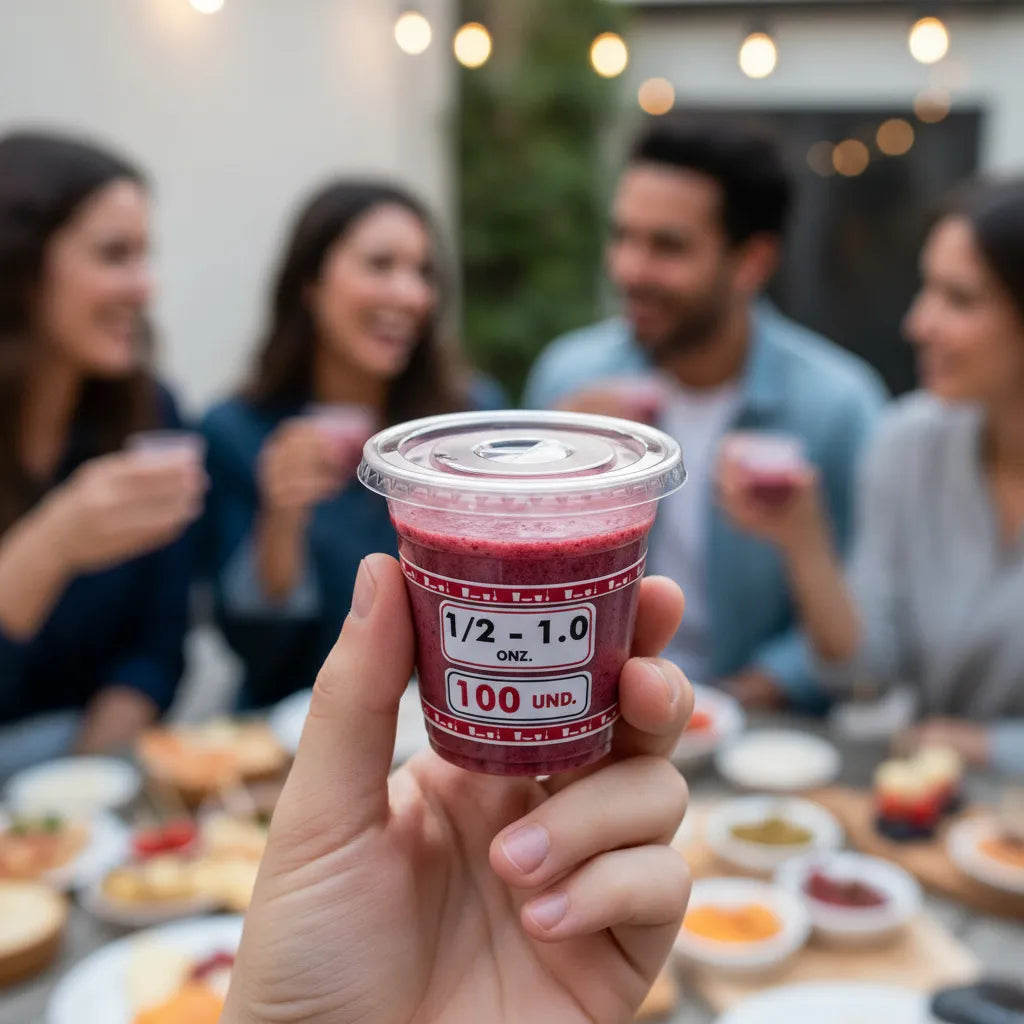 Tapas Para Copas Desechables 1 Oz - Paquete X100 Unidades