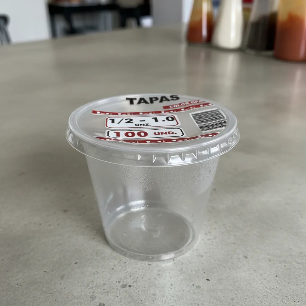 Tapas Para Copas Desechables 1 Oz - Paquete X100 Unidades