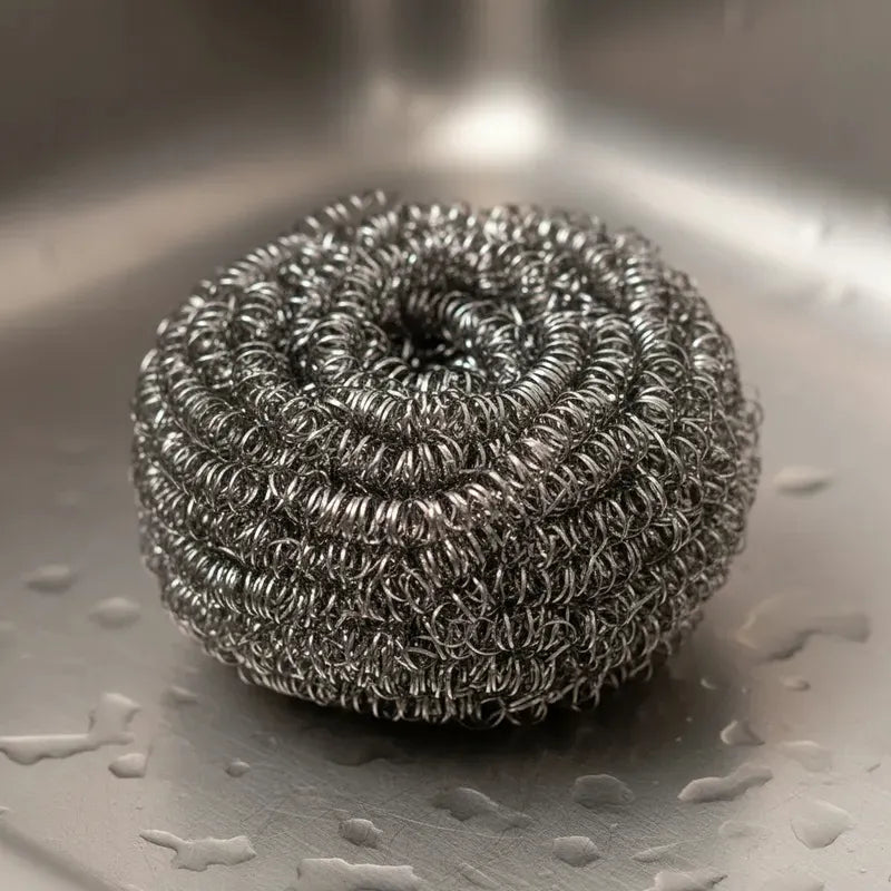 Esponjilla De Brillo En Acero Inoxidable X3 Unds