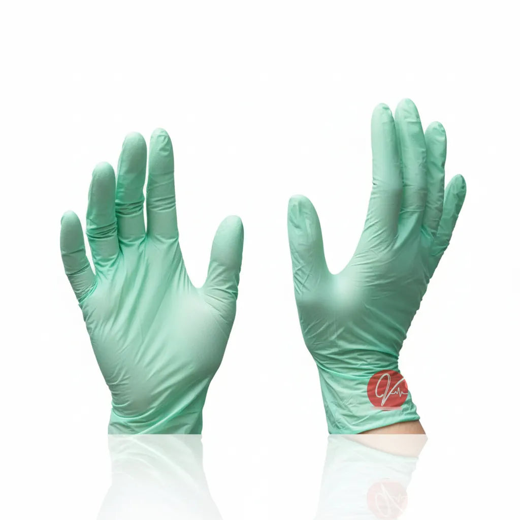 Guantes De Nitrilo Verde Caja x 100 Unidades