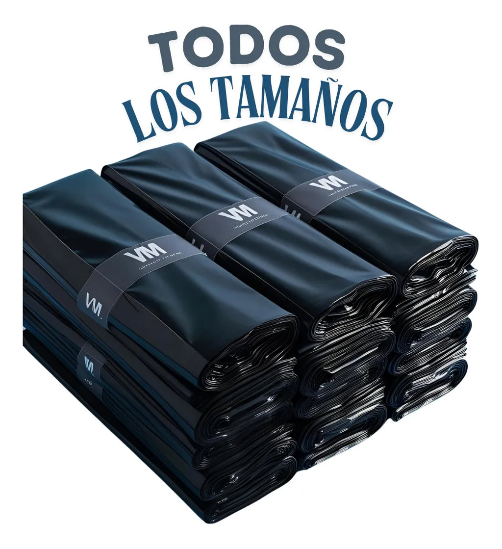 Bolsa De Basura Negra 72cm X 55cm X100 Unidades