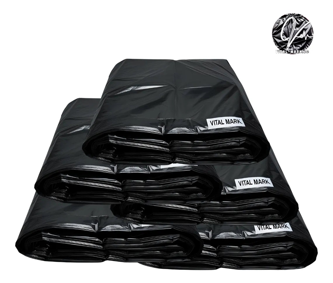 Bolsa De Basura Negra 72cm X 55cm X100 Unidades