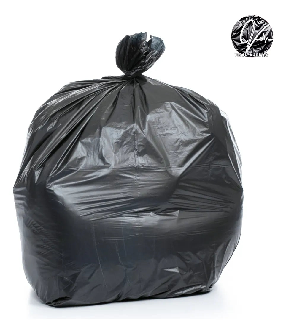 Bolsa De Basura Negra 72cm X 55cm X100 Unidades