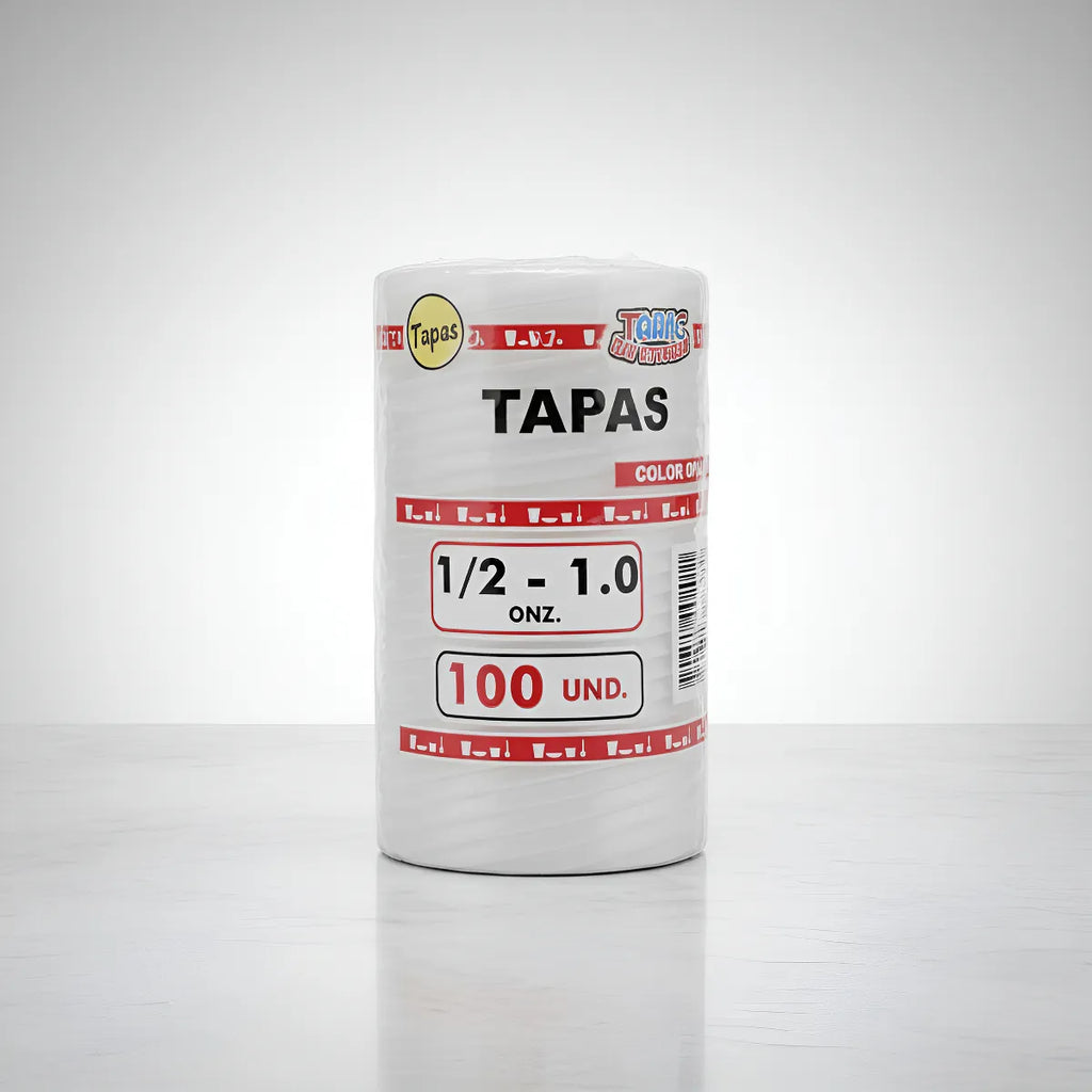 Tapas Para Copas Desechables 0.5 Oz / 1oz - Paquete X1.000 Unidades