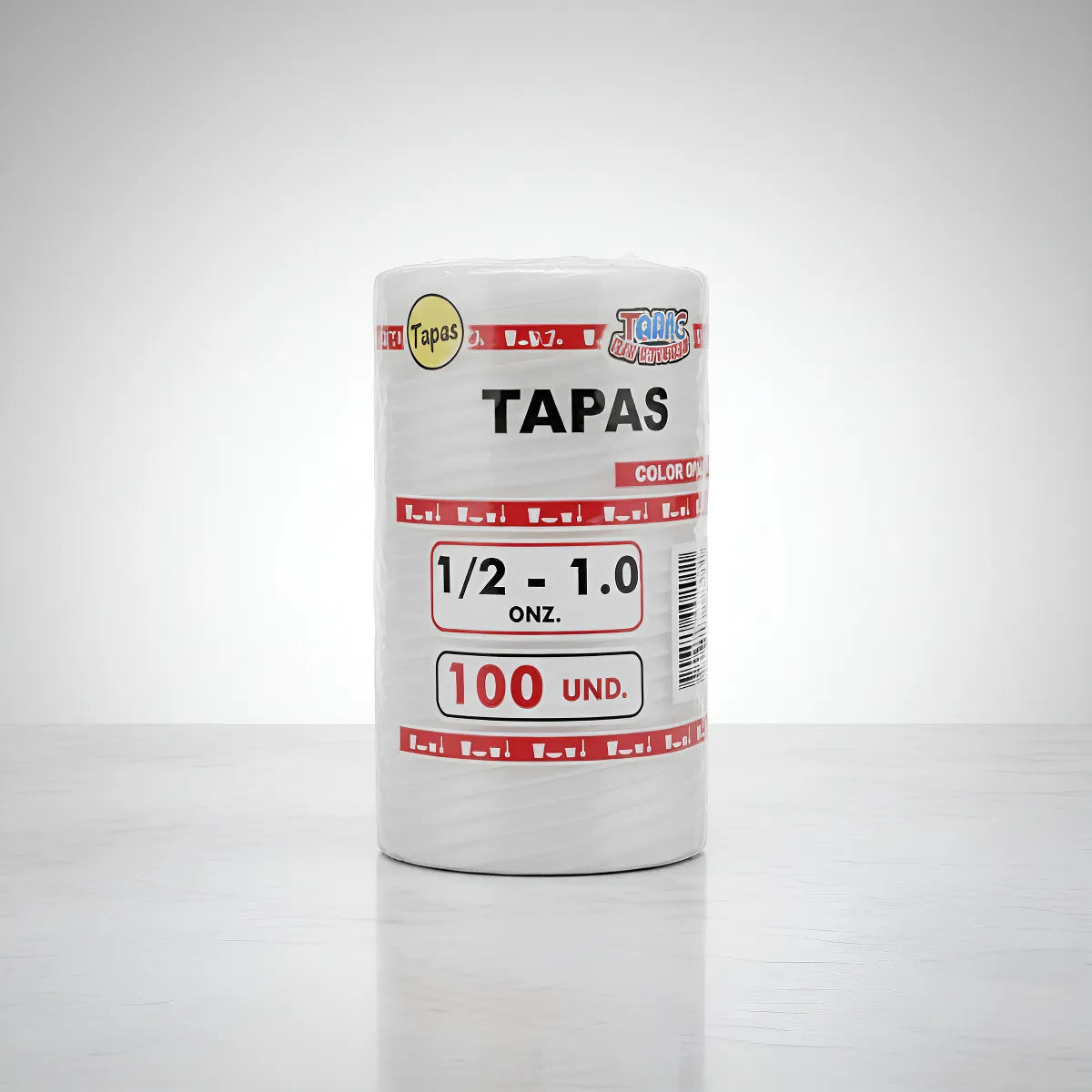Tapas Para Copas Desechables 0.5 Oz / 1oz - Paquete X1.000 Unidades