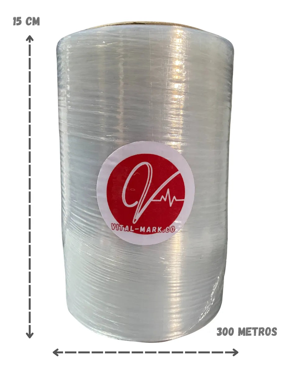 Rollo Stretch Film Vital Mark 15cm X 300m Transparente