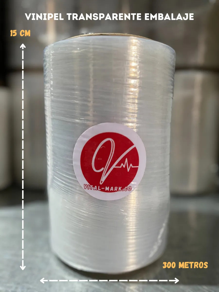 Rollo Stretch Film Vital Mark 15cm X 300m Transparente